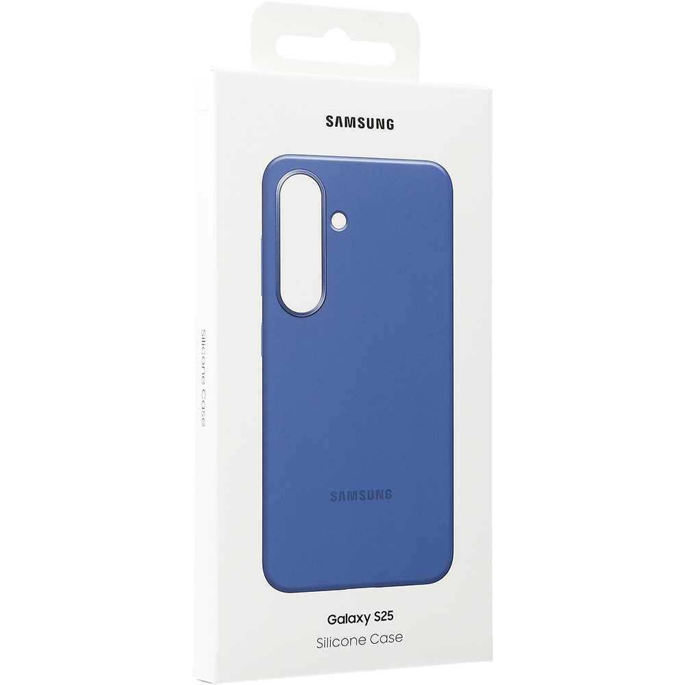 Etui Samsung Silicone Cover do Galaxy S25, niebieskie